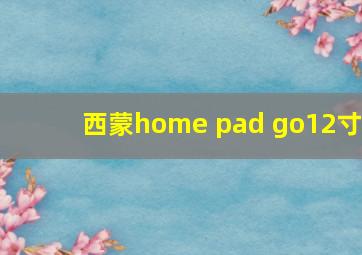 西蒙home pad go12寸